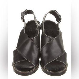 Chloe black leather sandal